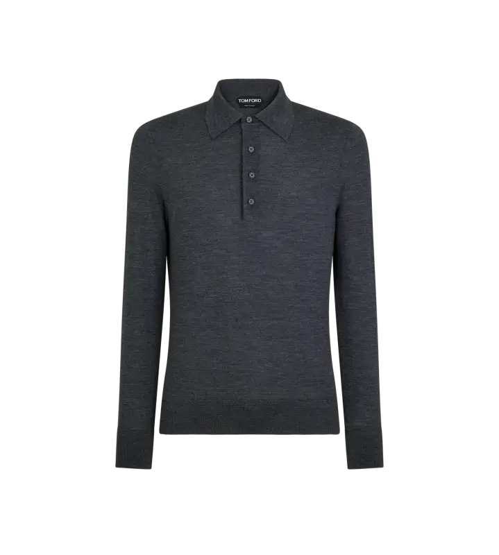 FINE GAUGE PURE WOOL POLO online